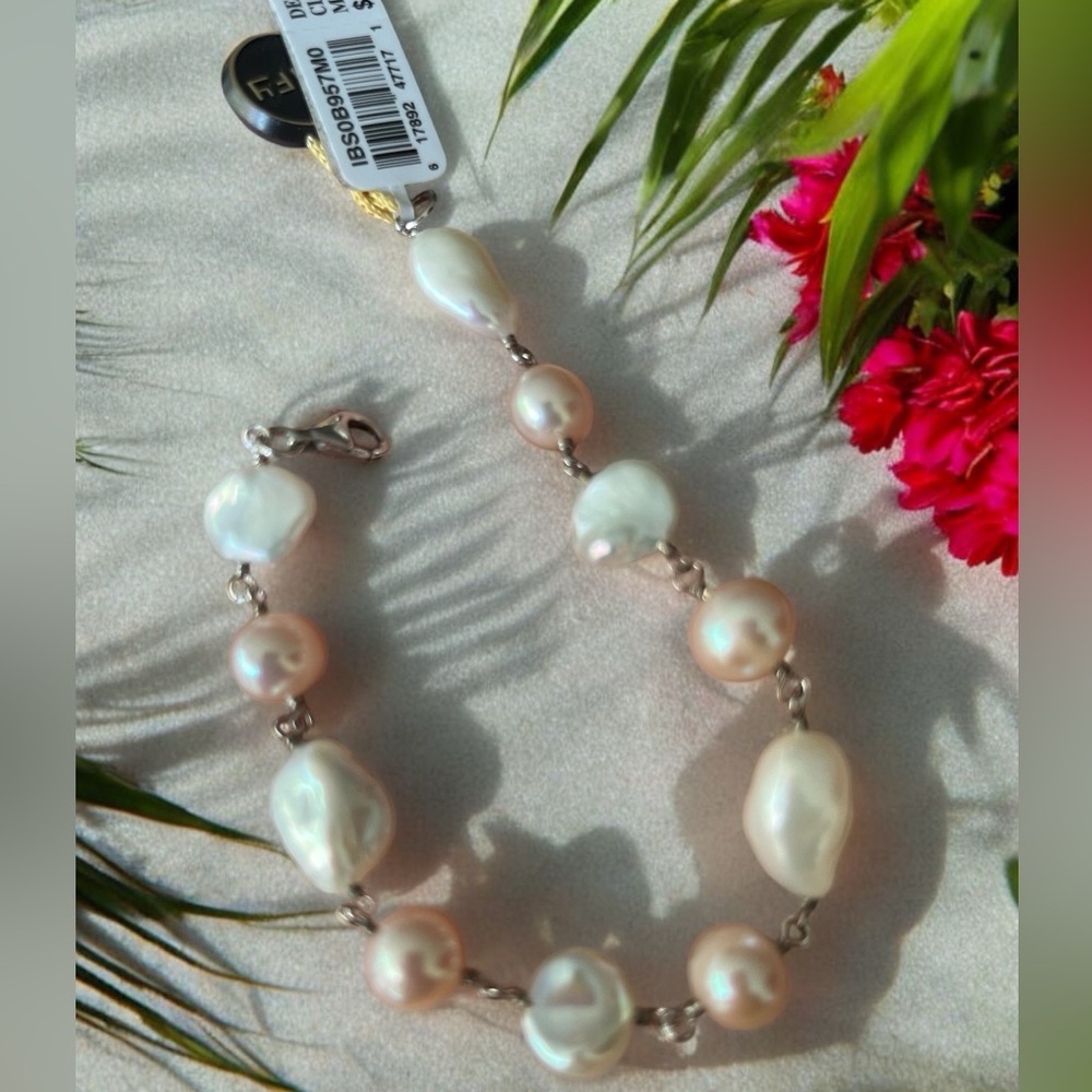 EFFY pink and white cultured pearl bracelet